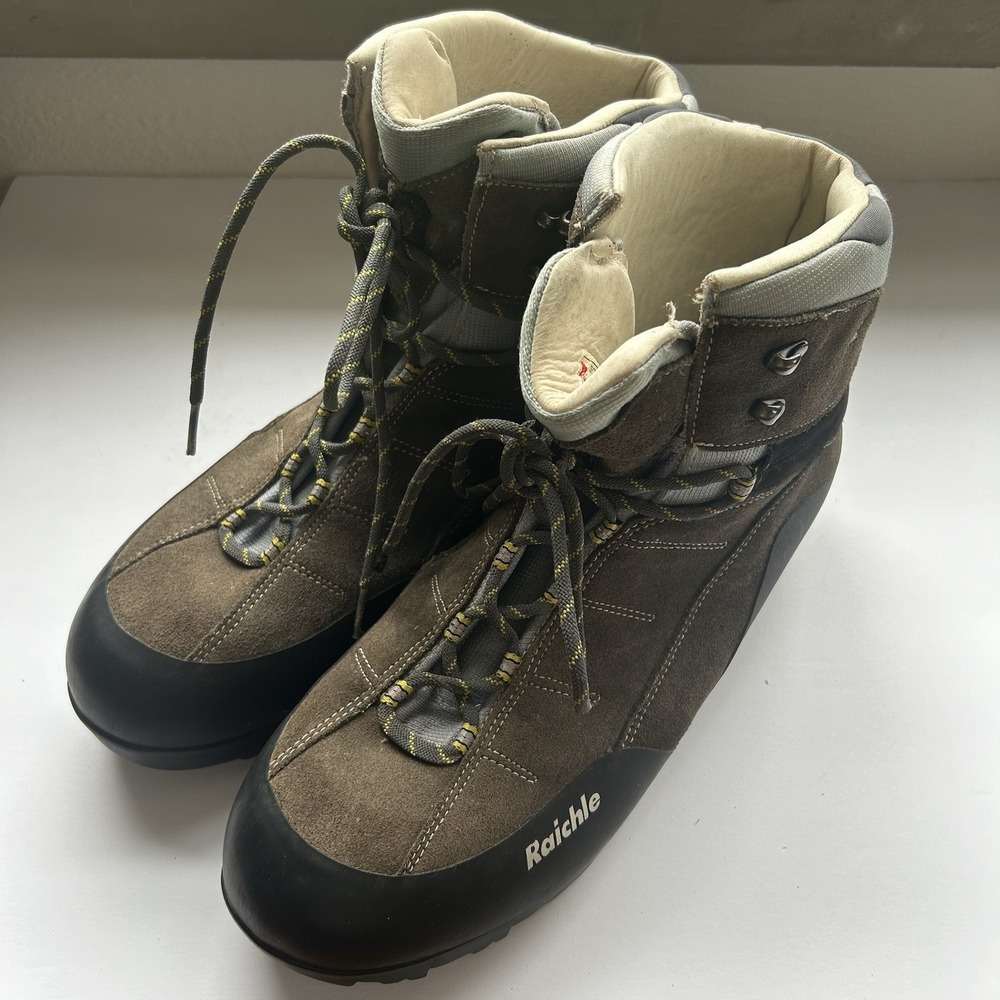 Raichle Hiking Boots Mens Size 14 Brown X-Degree 7 MS‎ Vibram Suede